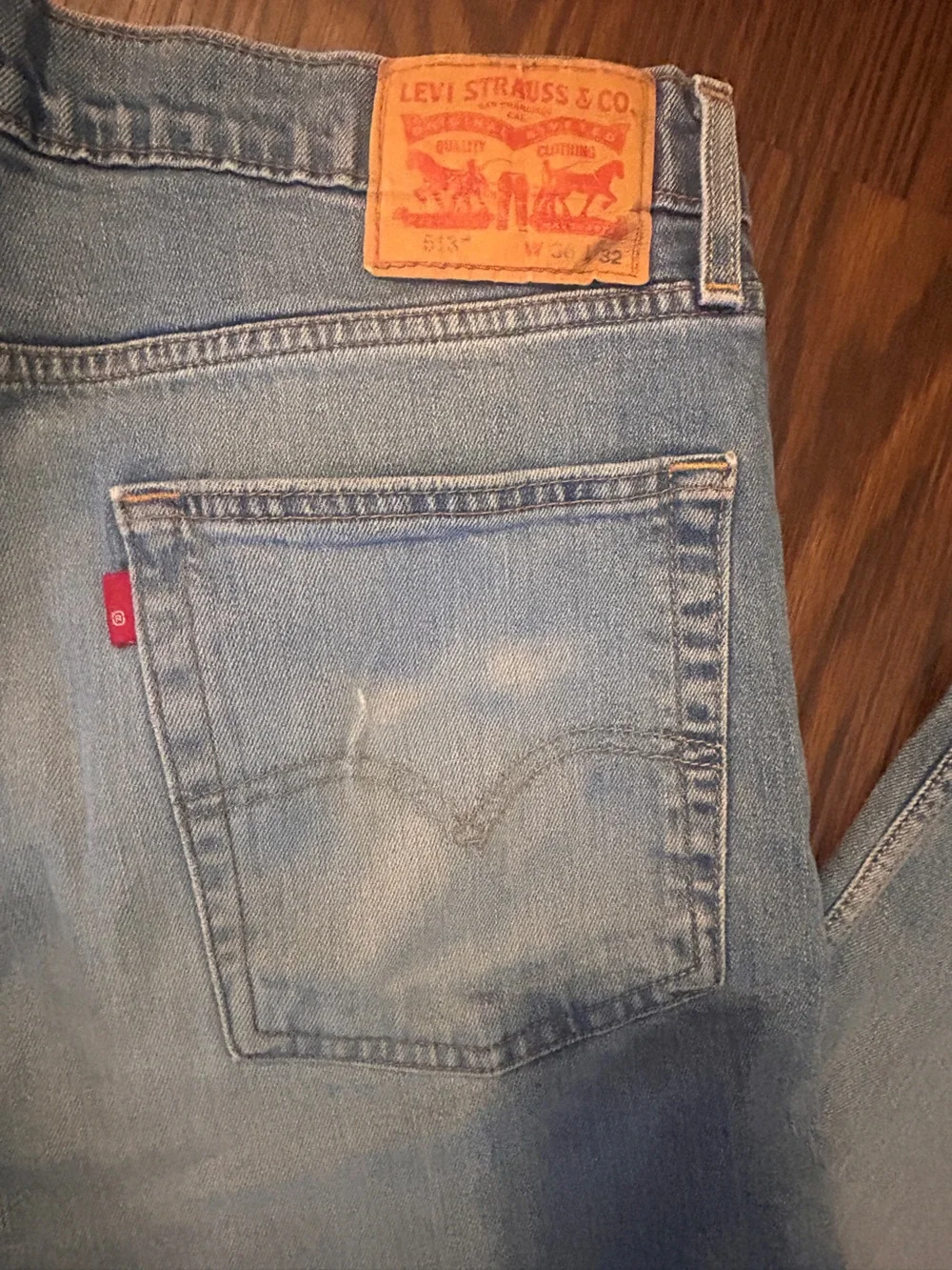 Light Blue Men's Denim Jeans - Classic Straight Fit 36 x 32